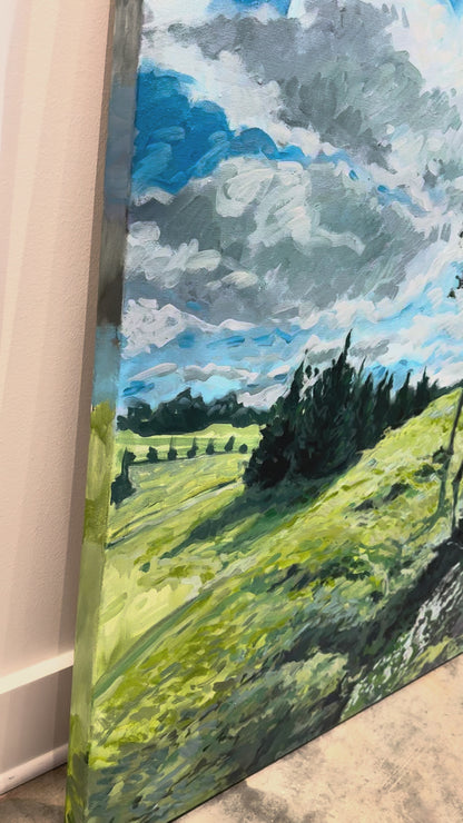 "Creek at Jeter Mountain", 36 x 48