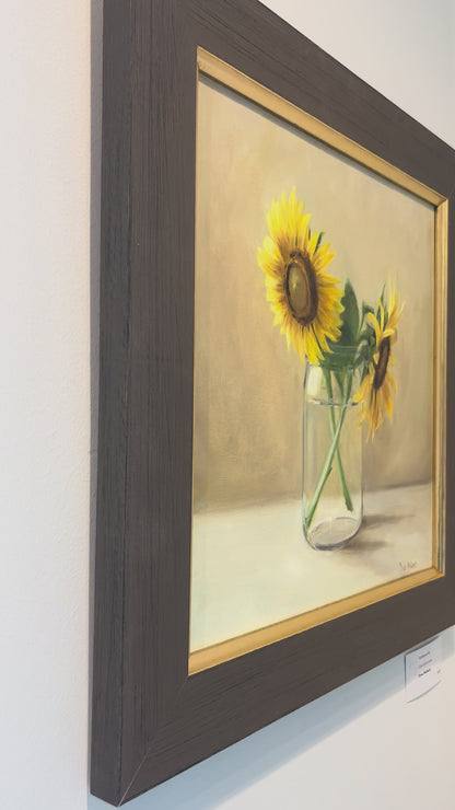 "Sunflowers Pair"- 12"x12"
