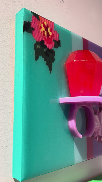 "Red Ring Pop" - 8 x 8