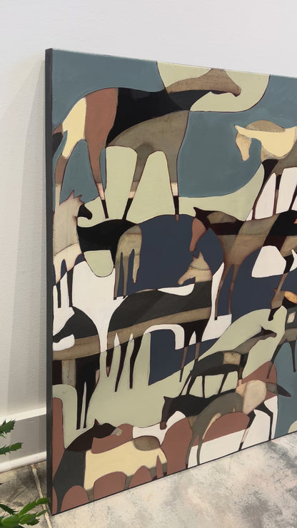 "Band of Horses 25" 36 x 48