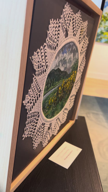 "Gorse in Scottish Highlands" 12 x 12