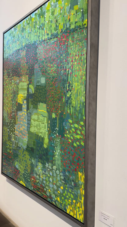 "Scarlet Bee Balm Superbloom" 48 x 40