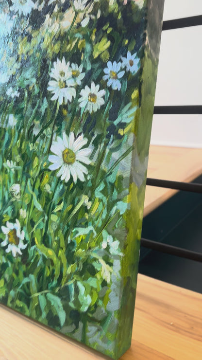 Golden Hour Daisies, 24x18