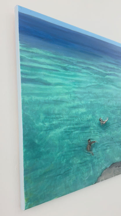 "Three in the Sea" 18 x 24