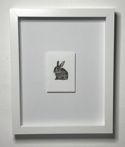 Mini Rabbit, 10x8 Framed, 3.5x2.3 Art