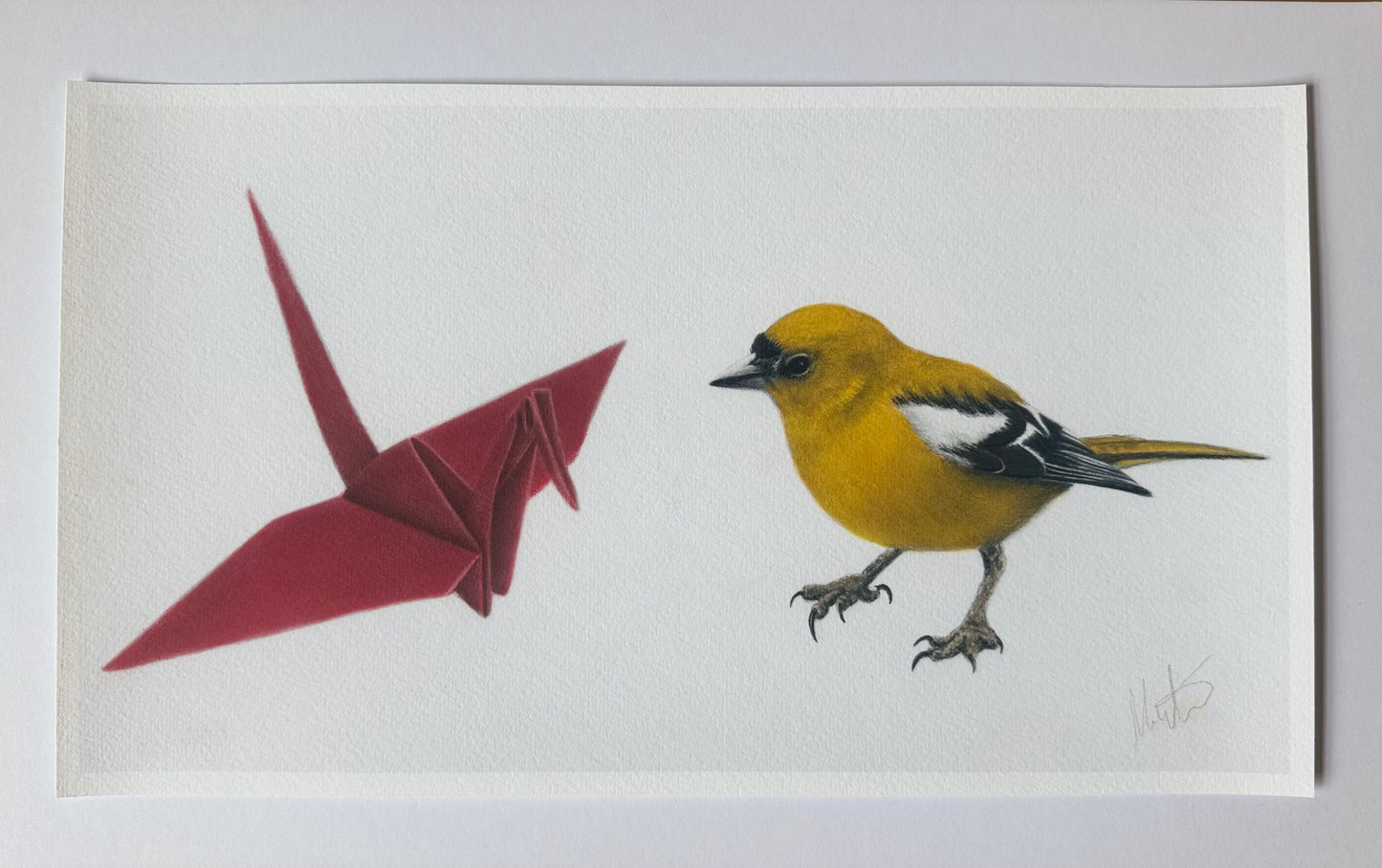"See" (No.1 in red and yellow)  9" x 14" (un-framed)