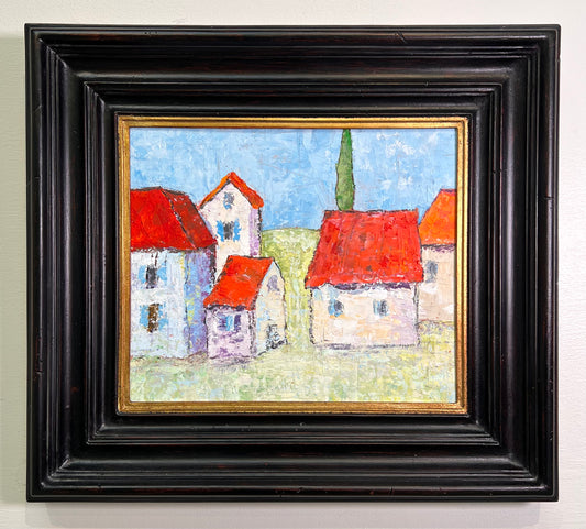Sophia's Village, 17" x 19" Framed